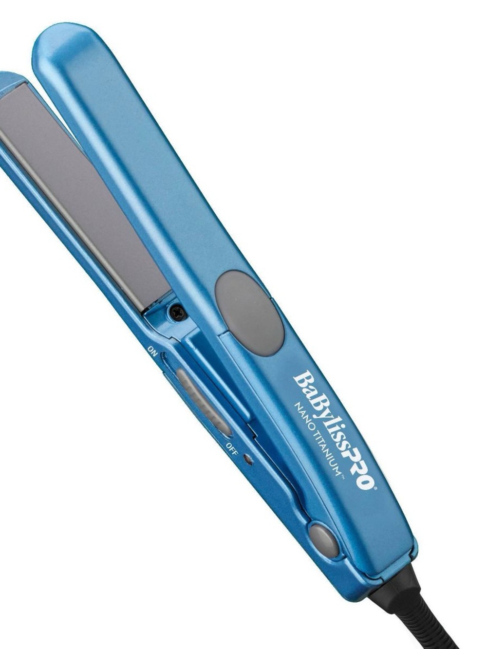 BaBylissPRO Nano Titanium Mini Flat Iron & Pouch - Blue - 0.5"